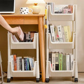 Multi-functional storage cart with wheels for kitchen, bathroom, and office use