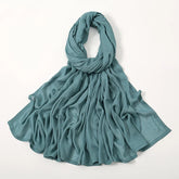 Plain rayon cotton hijab scarf, large size 190x85cm for full coverage and comfort