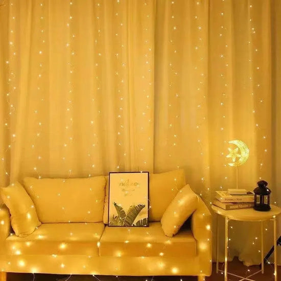 3x3m LED curtain garland fairy lights for window decoration