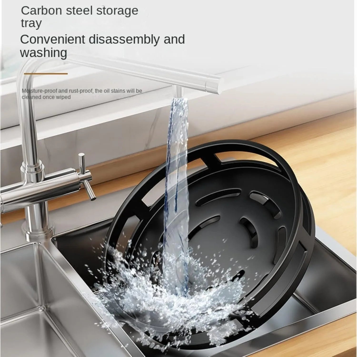 360-degree rotating spice rack organizer with multi-layer design for kitchen stor