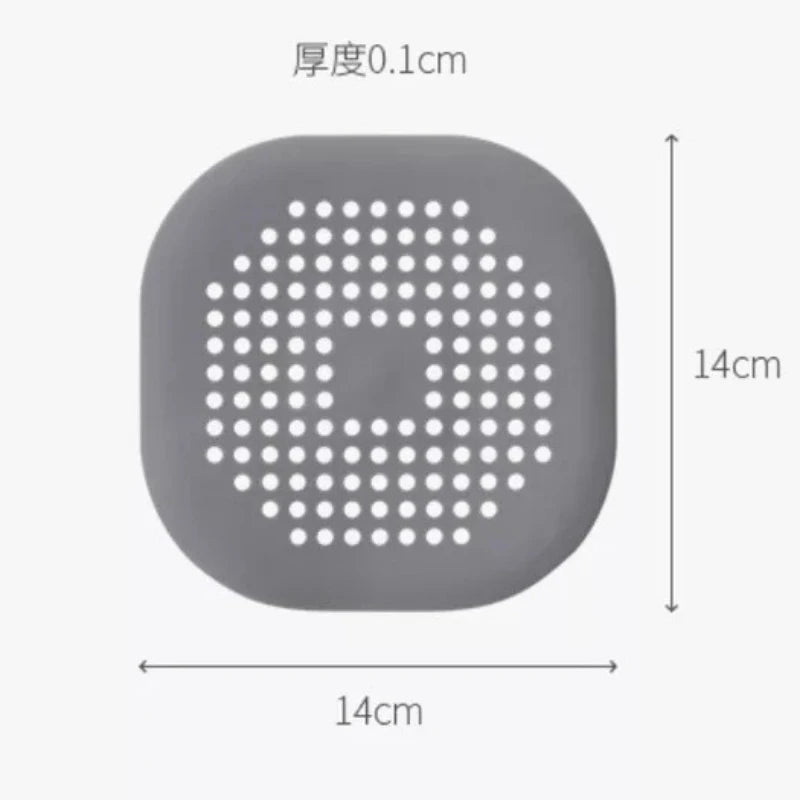 Silicone sink strainer to prevent clogs and blockages in drains