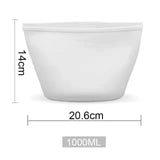 3PCS Silicone Food Storage Bag Reusable Stand Up Zip Bag Leakproof Containers Fresh Bag Food Storage Bag Fresh Wrap Ziplock Bag