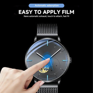 26-46mm Universal Tempered Glass Smartwatch Screen Protector Protective Film 28mm 30mm 32mm 38mm 40mm 41mm 42mm Diameter 2-5PCS