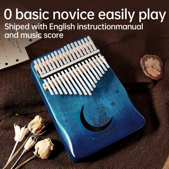 17 -Key Kalimba Thumb Piano - Beginner Friendly Finger Piano, Perfect Birthday Gift Piano Gift Piano Accessories