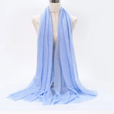 Breathable cotton shawl for Muslim women, ideal for prayer, daily wear, or layering