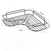Space-saving triangle storage rack suitable for kitchen and bathroom u