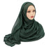 Plain rayon cotton hijab scarf, large size 190x85cm for full coverage and comfort