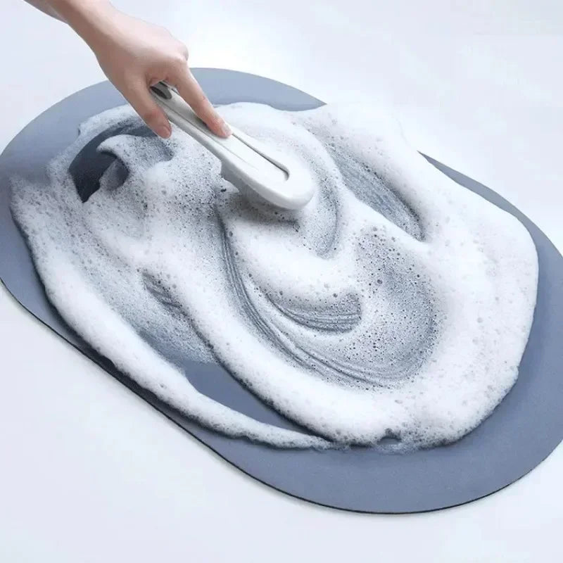 Washable anti-skid bathroom carpet mat