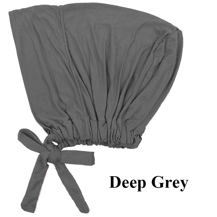 Lightweight cotton underscarf bonnet with slight stretch, suitable for daily wear