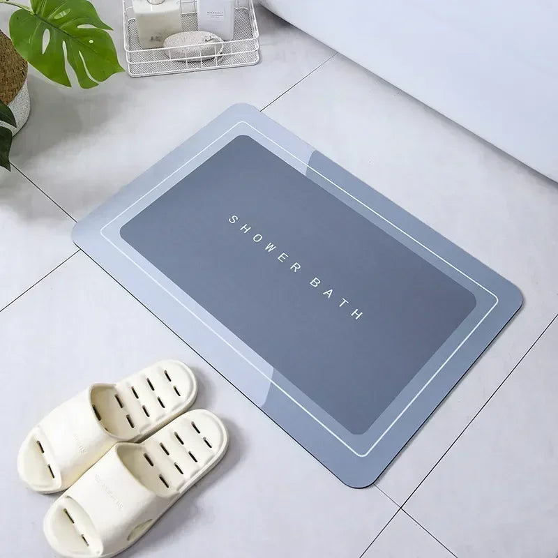 Washable anti-skid bathroom carpet mat
