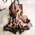 Elegant silk satin hijab for women, lightweight summer scarf or female echarpe