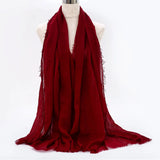 Breathable cotton shawl for Muslim women, ideal for prayer, daily wear, or layering