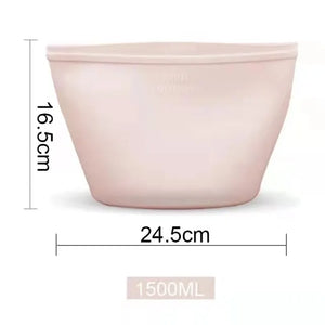 3PCS Silicone Food Storage Bag Reusable Stand Up Zip Bag Leakproof Containers Fresh Bag Food Storage Bag Fresh Wrap Ziplock Bag