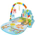 Newborn baby crawling mat with musical toy and fitness stand