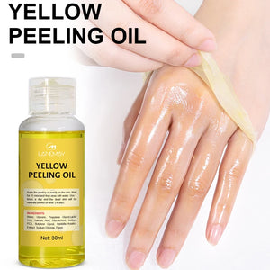 Body Care Exfoliating Yellow Peeling Oil 100% Organic Bleaching Dark Skin Serum Dark Knuckles Fast Whitening Korean Cosmetics