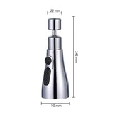 Modern kitchen faucet with replaceable sprayer head and integrated water filter