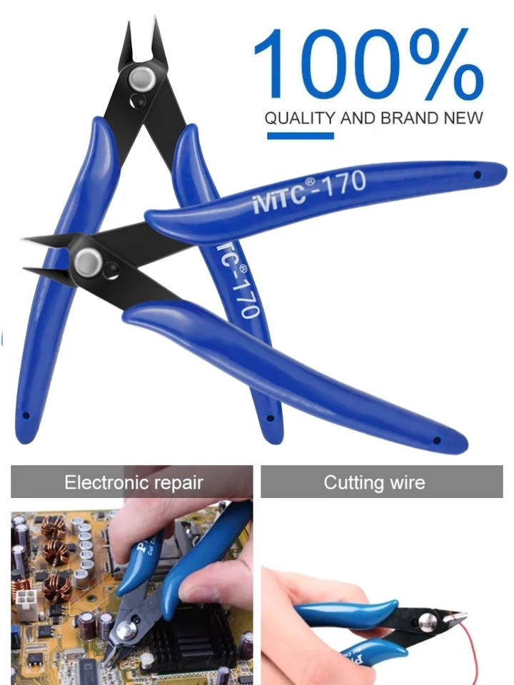 Set of 170 Wishful Clamp diagonal pliers for electronics and 3D printing