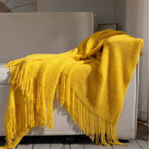 2025 tassel towel throw blanket for sofa, bed, or bedside flag