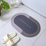 Washable anti-skid bathroom carpet mat