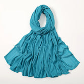 Plain rayon cotton hijab scarf, large size 190x85cm for full coverage and comfort