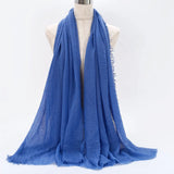 Breathable cotton shawl for Muslim women, ideal for prayer, daily wear, or layering