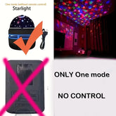 Bedroom night light with star and ocean wave projection