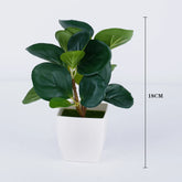 Artificial bonsai tree in ceramic pot for home or office desk decor