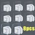 Mop and broom organizer with hooks for wall mounting