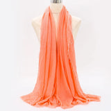 Breathable cotton shawl for Muslim women, ideal for prayer, daily wear, or layering