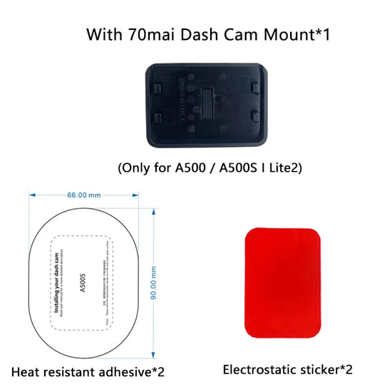for 70mai Dash Cam Mount For 70mai Dash Cam Pro Plus+ A500S 70mai Lite2 A200 A510 A410 Mount