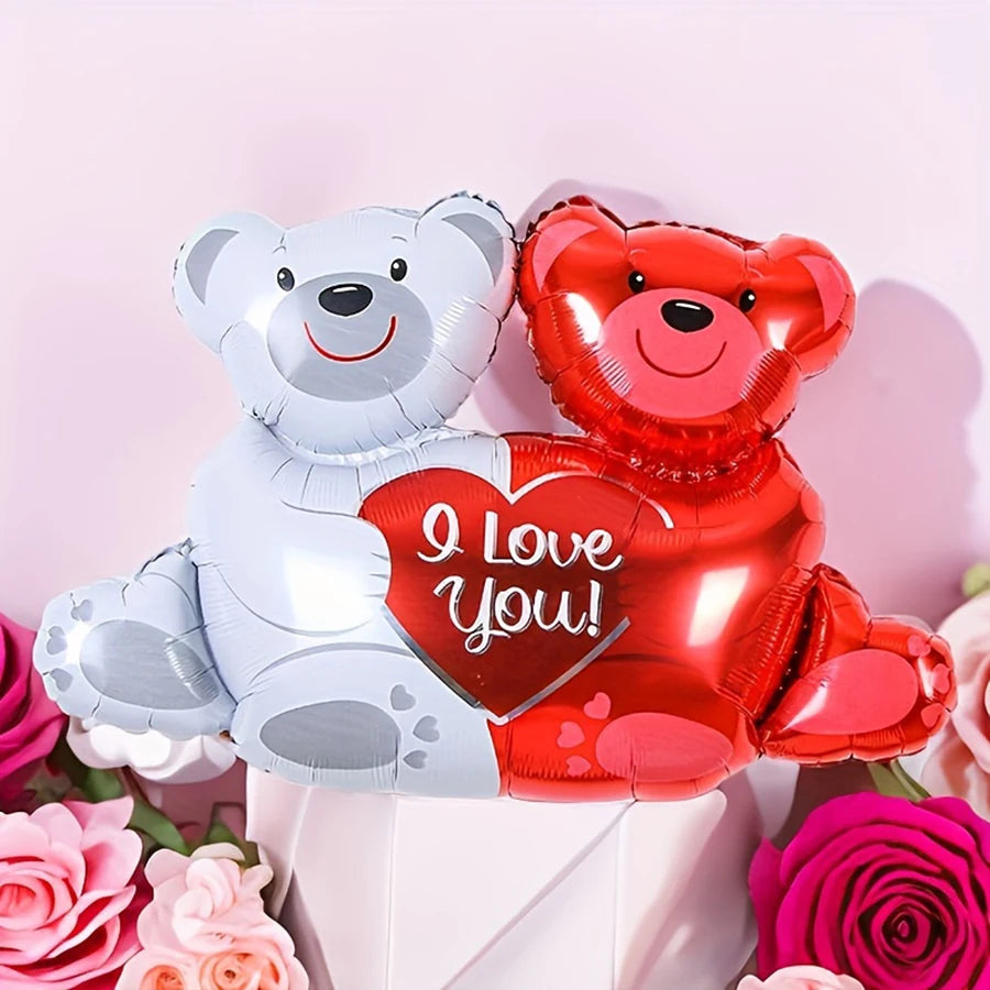 Valentines Day Balloons Decoration Bear Gift Love Valentine Wedding Decor