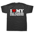 Men’s Short Sleeve T-Shirt with ‘I Love My Hot Turkish Girlfriend’ and Turkish Flag Design
