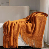 2025 tassel towel throw blanket for sofa, bed, or bedside flag
