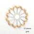Elegant faux pearl brooch clips for women&
