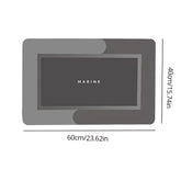 Water-absorbing bath mat with anti-skid backing