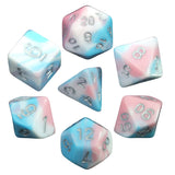 Pretty Color Game Dice 7Pcs - Perfect Gift for DND Board Game Accessories Lovers