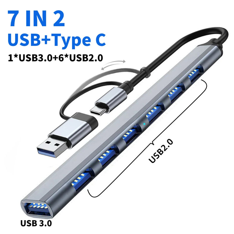 All-in-one USB-C multi-hub splitter for MacBook Pro and USB-C laptops