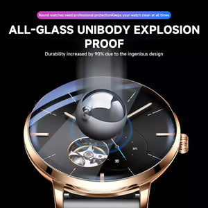 26-46mm Universal Tempered Glass Smartwatch Screen Protector Protective Film 28mm 30mm 32mm 38mm 40mm 41mm 42mm Diameter 2-5PCS