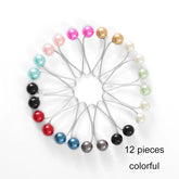 Elegant faux pearl brooch clips for women&