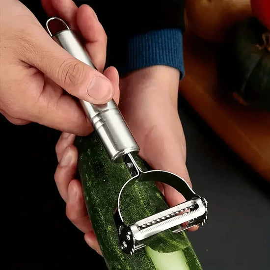 Ergonomic kitchen peeler with non-slip handle for comfortable use