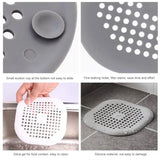 Silicone sink strainer to prevent clogs and blockages in drains