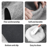 Toilet and bathtub side carpet with strong absorption