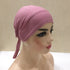 Cotton inner hijab with adjustable tie-back design, breathable and comfortable fit