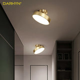 Elegant round LED ceiling fixture in Nordic design suitable for home interiors