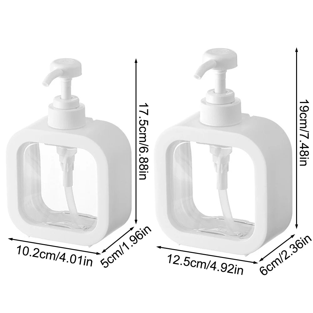 Large-capacity liquid soap dispenser suitable for travel, kitchen, and bathroom storage
