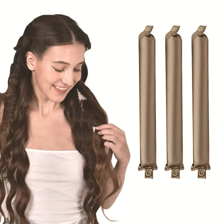 Heatless Hair Curler Satin Curling Rod Headband | No Heat Soft Hair Rollers