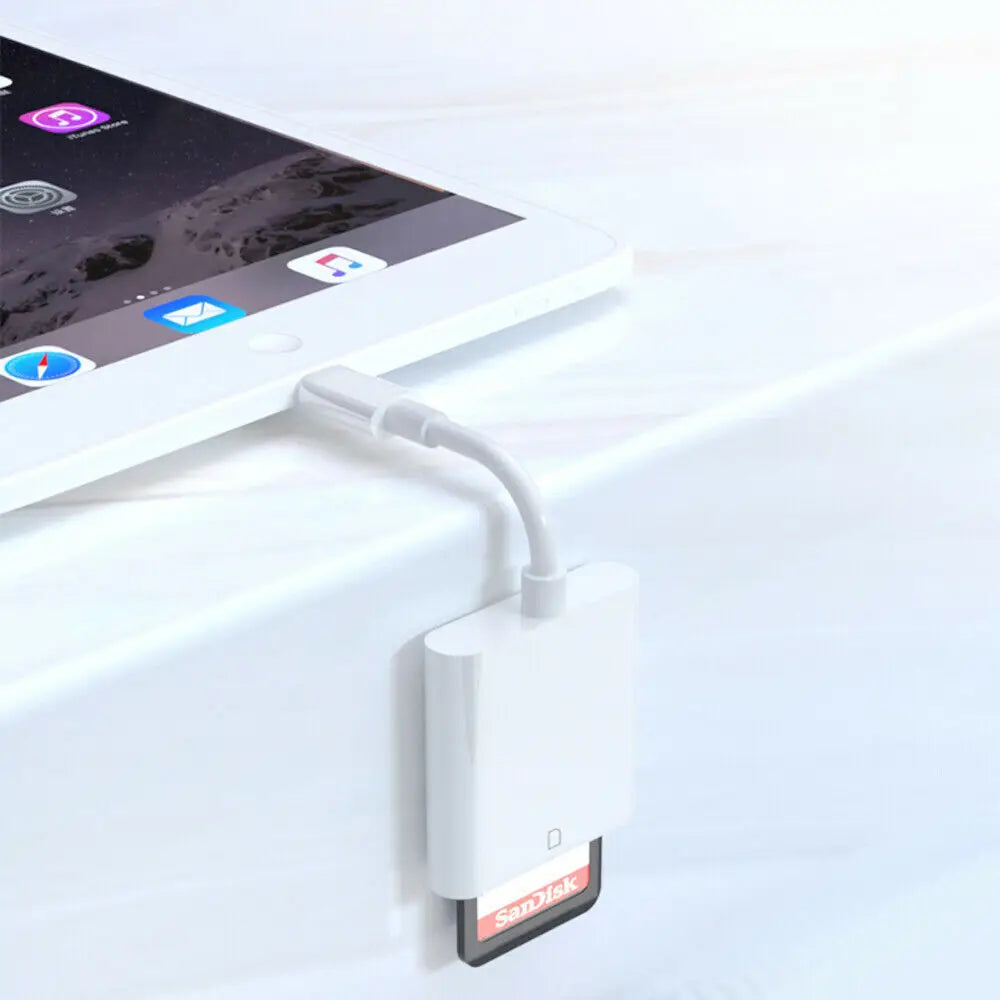 Lightning to USB and card reader adapter for iPhone Pro Max models