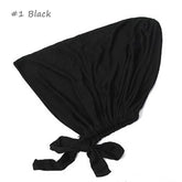 Soft elastic modal underscarf in beige, providing comfortable fit under hijabs for Muslim women 