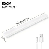 10cm rechargeable PIR motion sensor LED bar light with magnetic mount for compact spaces