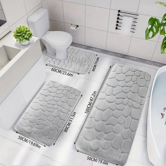 Durable bathroom carpet for wet floors